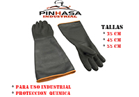 GUANTE CAUCHO INDUSTRIAL NEGRO